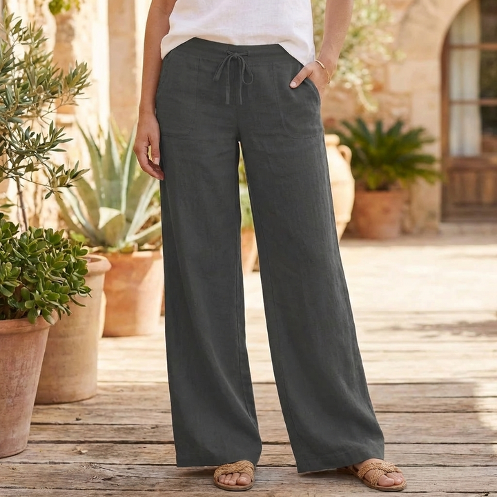 Pantaloni Estivi Liberi in Lino da Donna