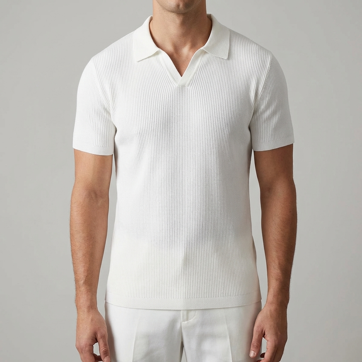Polo Shirt Casual Senza Bottoni per Uomini