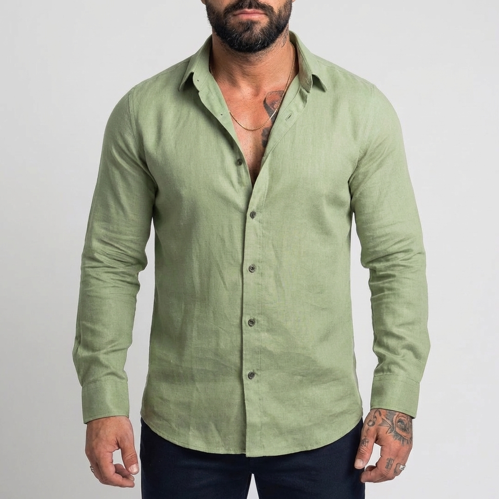 Maniche Lunghe Casual per Uomini