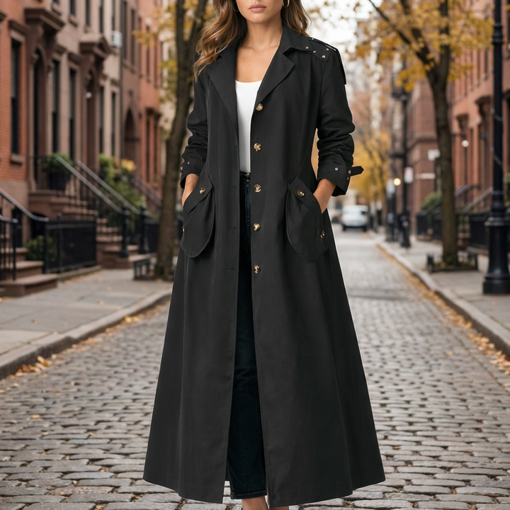 Trench Coat da Donna con Cappuccio