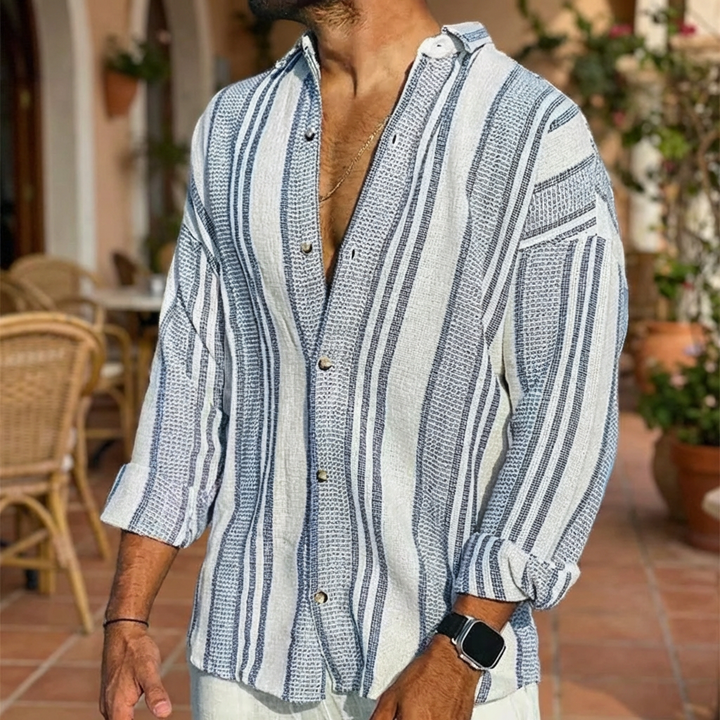 Maglia Lunga a Strisce per Uomini