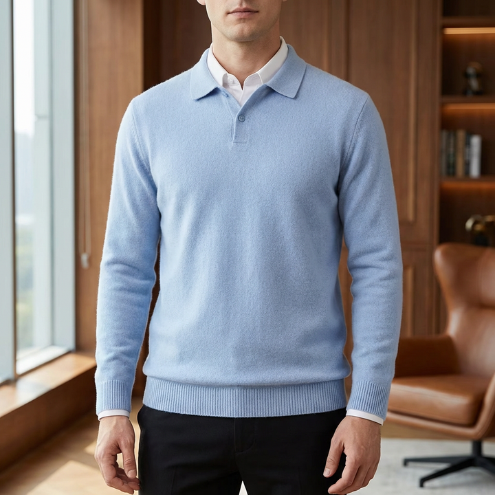 Maglione finto morbido simile lana per uomini
