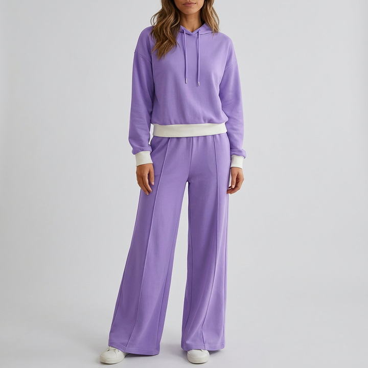 Elegante Set Due Pezzi Jogging Lounge per Donne