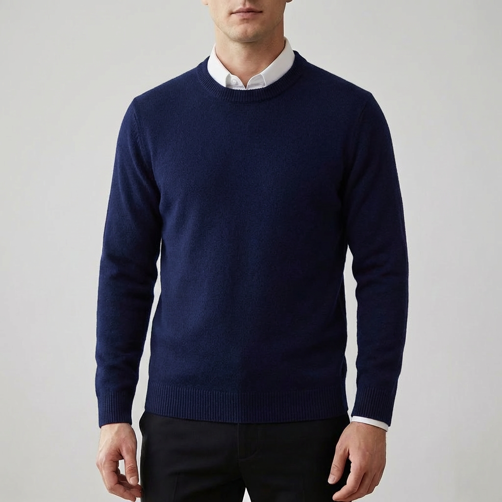 Maglione finto morbido simile lana per uomini