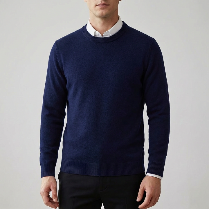 Maglione finto morbido simile lana per uomini