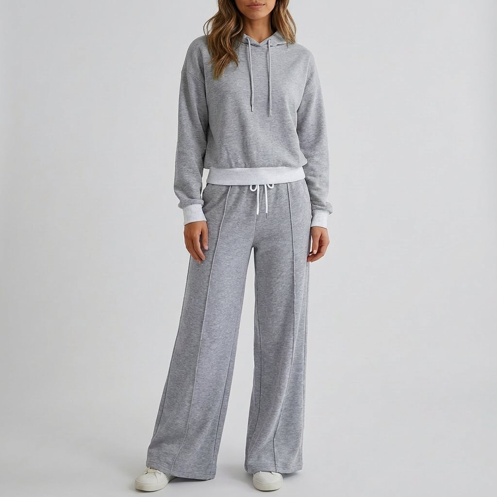 Elegante Set Due Pezzi Jogging Lounge per Donne