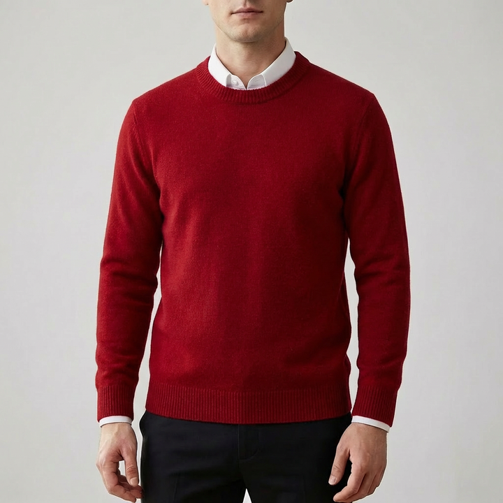 Maglione finto morbido simile lana per uomini