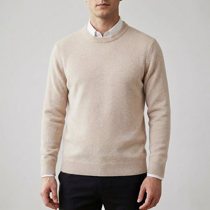 Maglione finto morbido simile lana per uomini