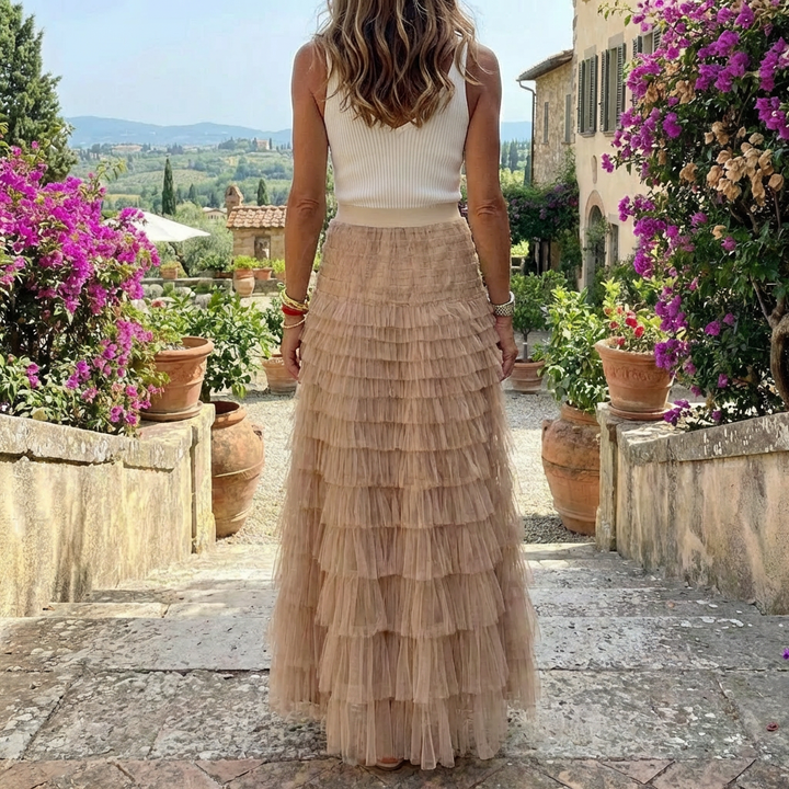 Gonna Maxi in Tulle con Elastico per Donne