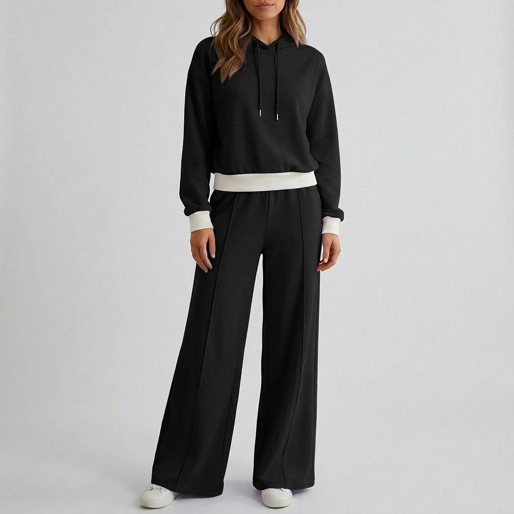 Elegante Set Due Pezzi Jogging Lounge per Donne