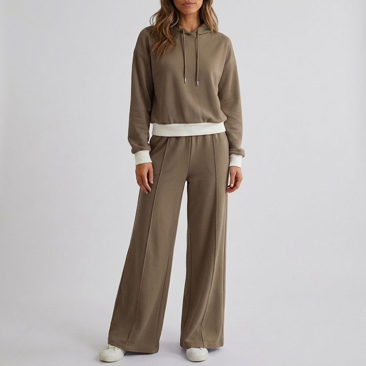 Elegante Set Due Pezzi Jogging Lounge per Donne