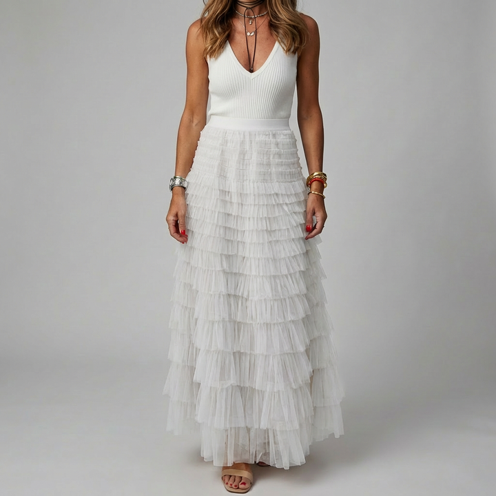 Gonna Maxi in Tulle con Elastico per Donne