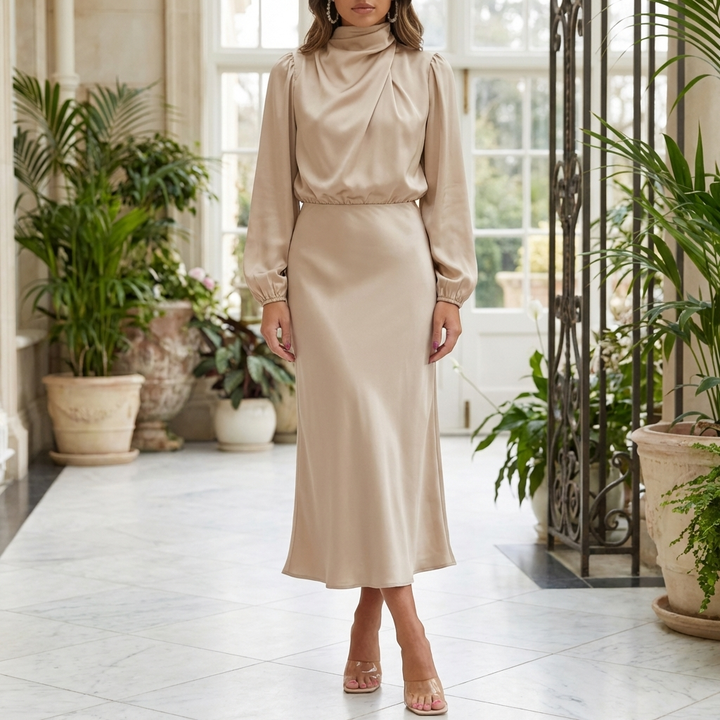 Abito da Sera in Satin Elegante per Donne