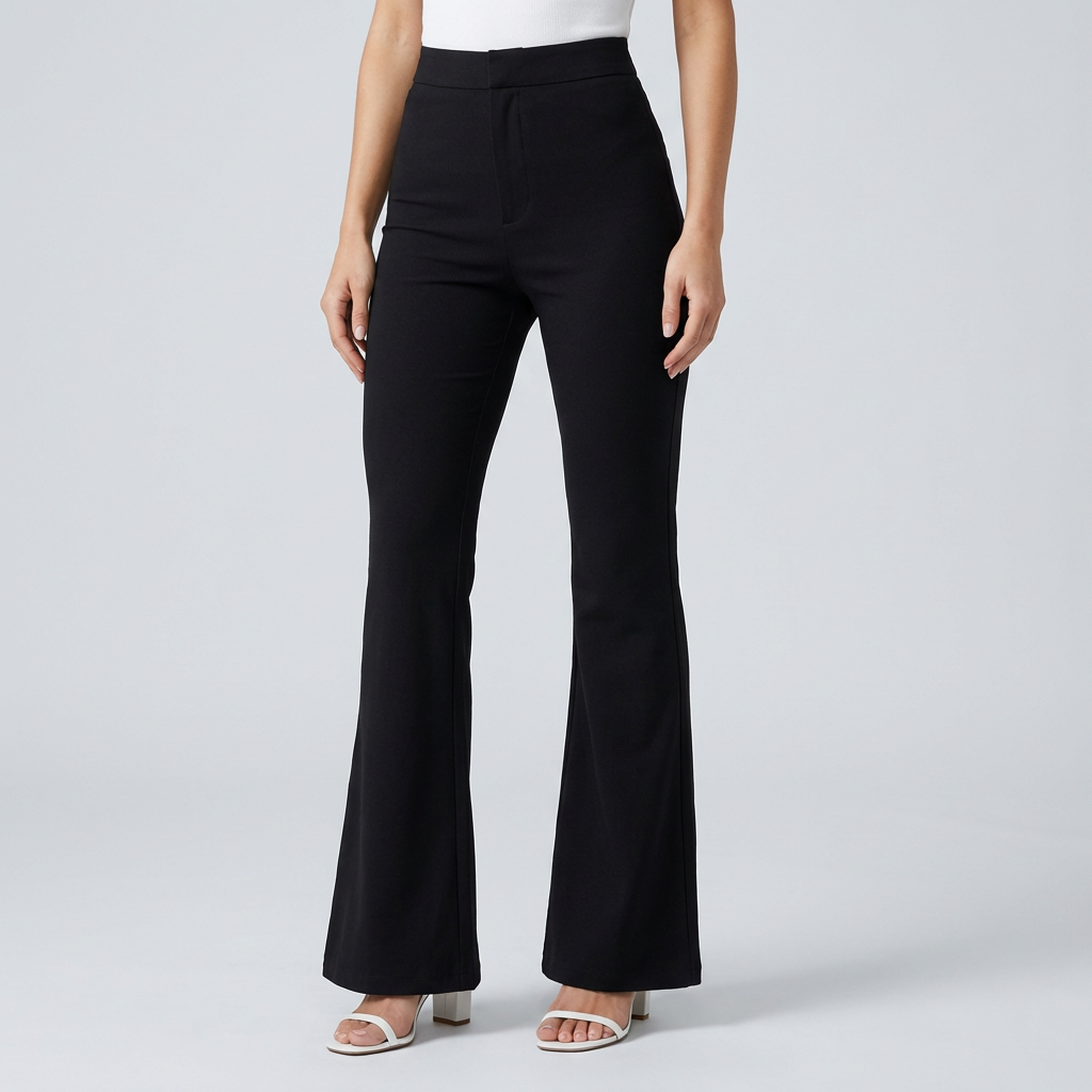 Pantaloni a Zampa in Corduroy Trendy per Donne
