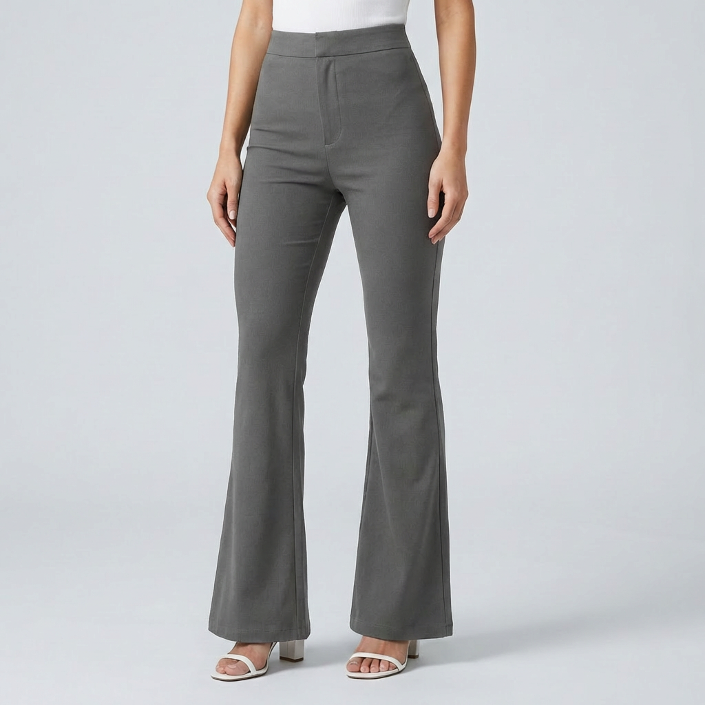 Pantaloni a Zampa in Corduroy Trendy per Donne