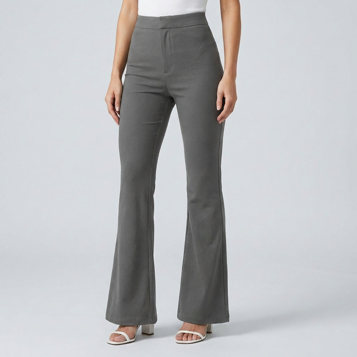 Pantaloni a Zampa in Corduroy Trendy per Donne