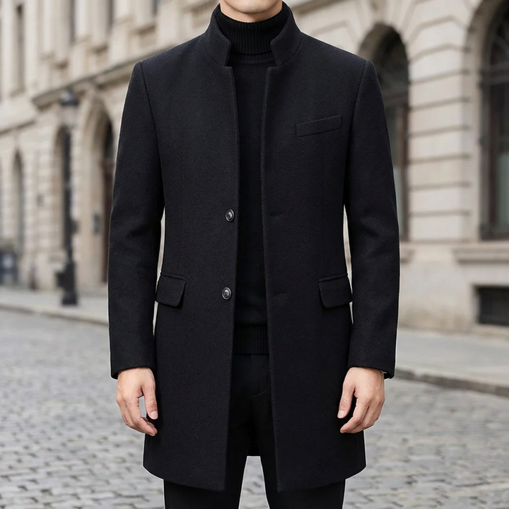 Cappotto Formale Lungo da Uomo con Eleganza Senza Tempo