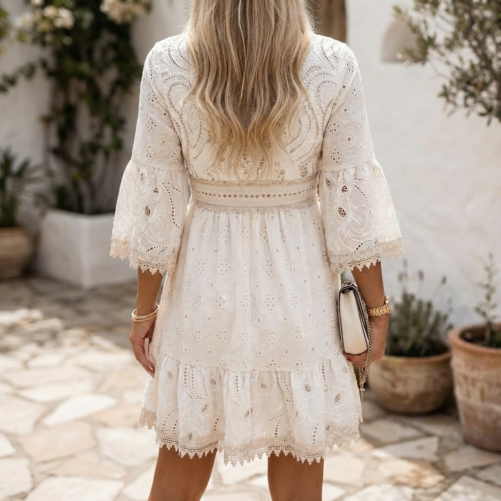 Abito Estivo Boho da Donna con Ricamo