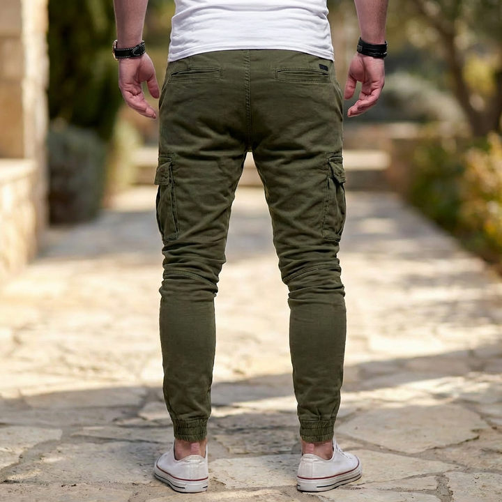 Pantaloni Cargo con Tasche a Faldita per Uomini