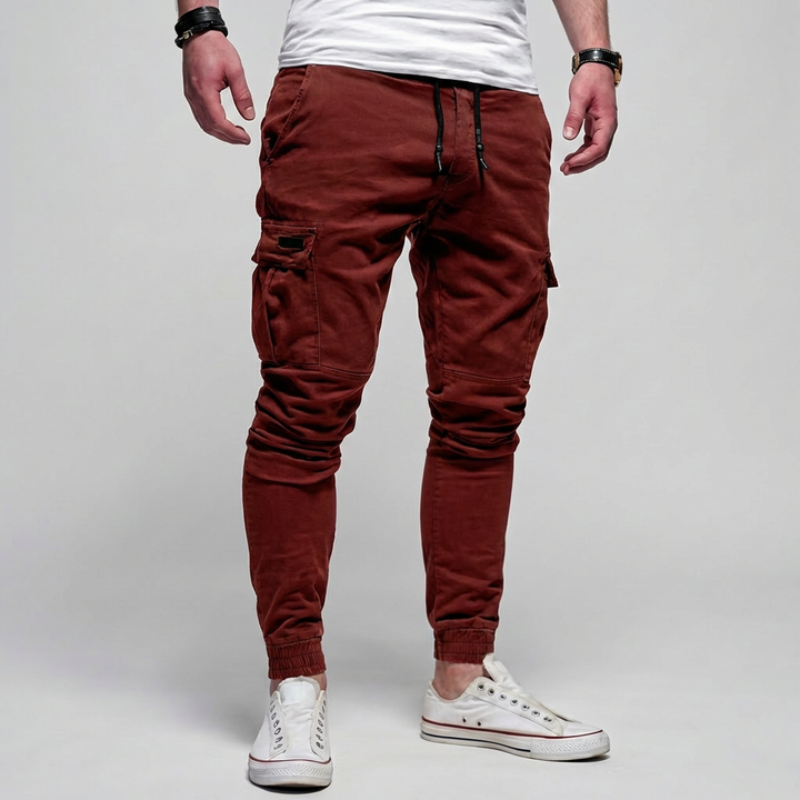 Pantaloni Cargo con Tasche a Faldita per Uomini