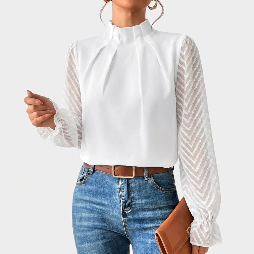 Elegante Maglia Lunga Manica per Donna