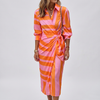 Abito Maxi Estivo da Donna con Collo