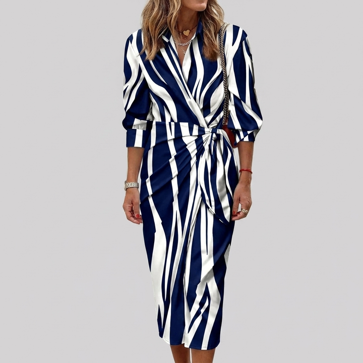 Abito Maxi Estivo da Donna con Collo