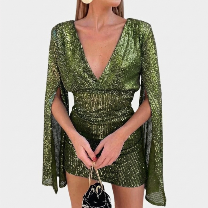 Abito Glamour con Dettagli Luminosi