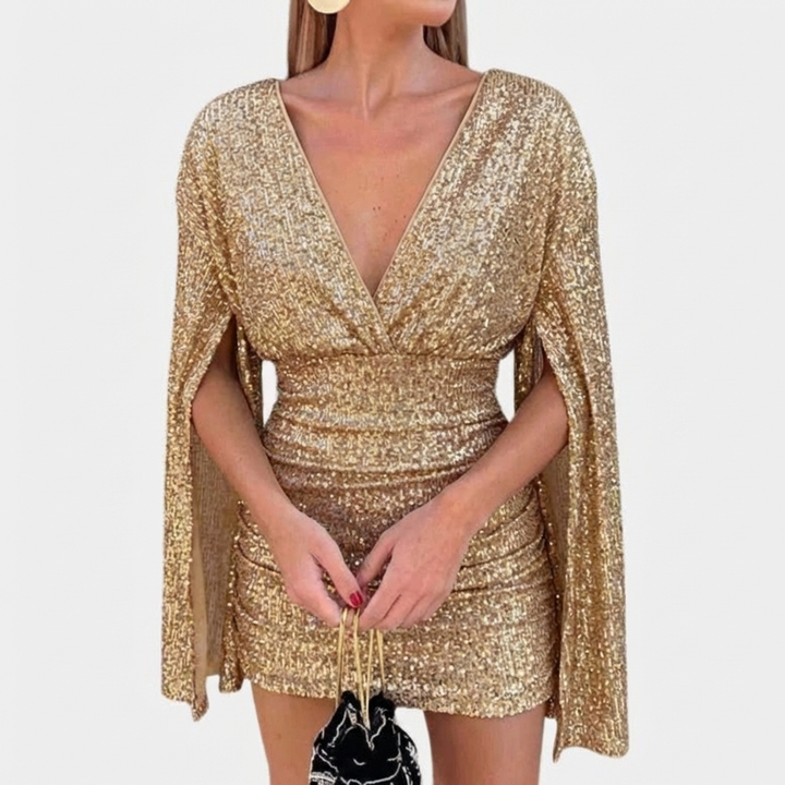 Abito Glamour con Dettagli Luminosi