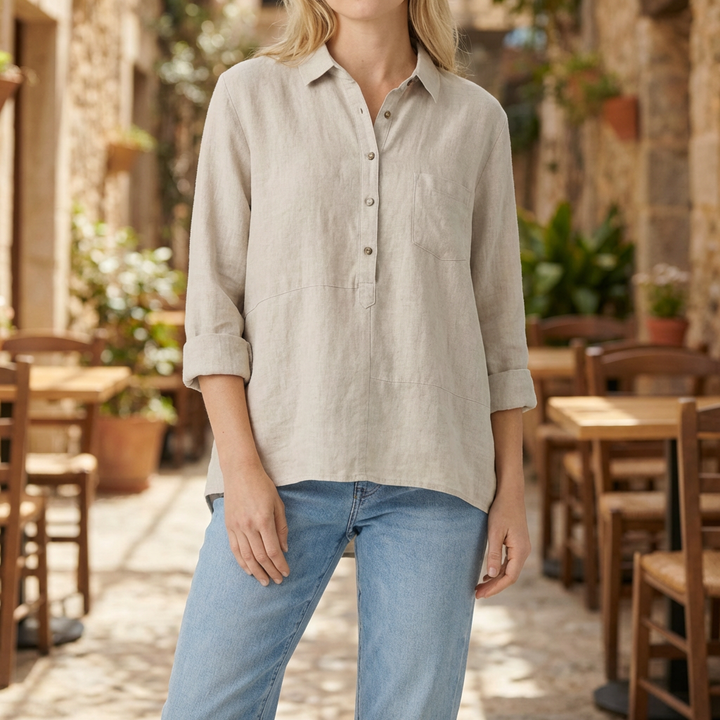 Blusa Elegante a Lunga Manica per Donne