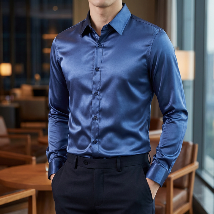 Maglia Lunga Classica Stretch per Uomini