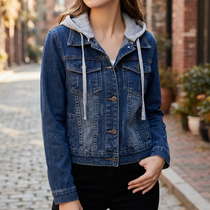 Giacca Denim Cropped Stylish per Donne