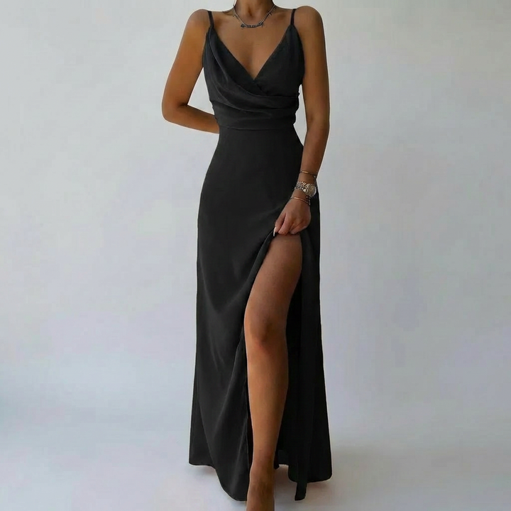 Abito Maxi Estivo con Stampa Tropicale per Donne