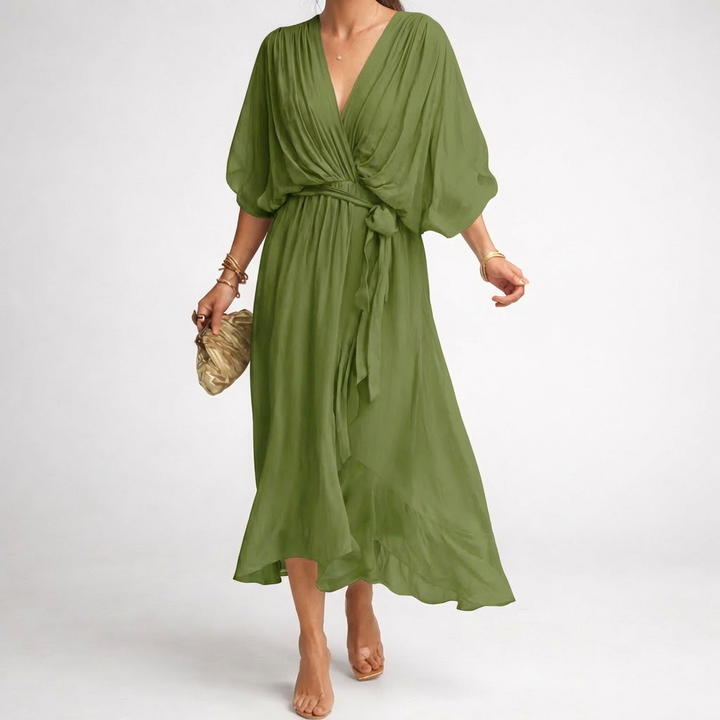Abito Elegante a V per Donne