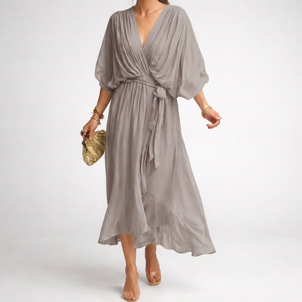 Abito Elegante a V per Donne