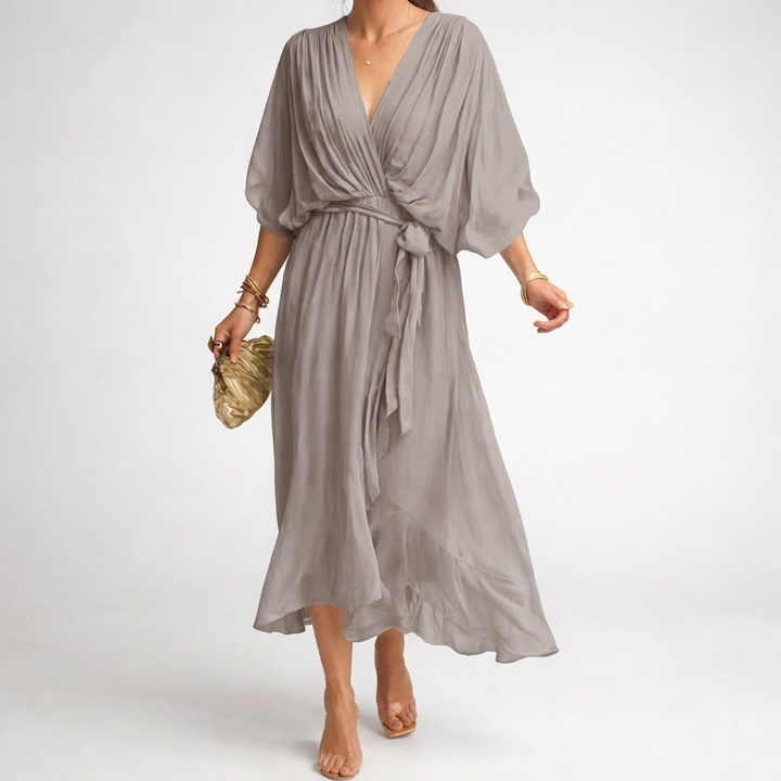Abito Elegante a V per Donne