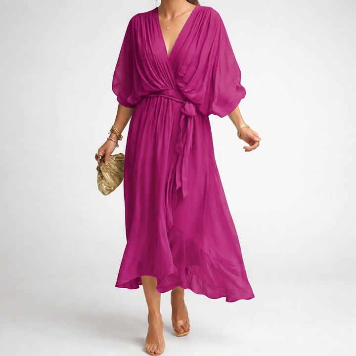 Abito Elegante a V per Donne