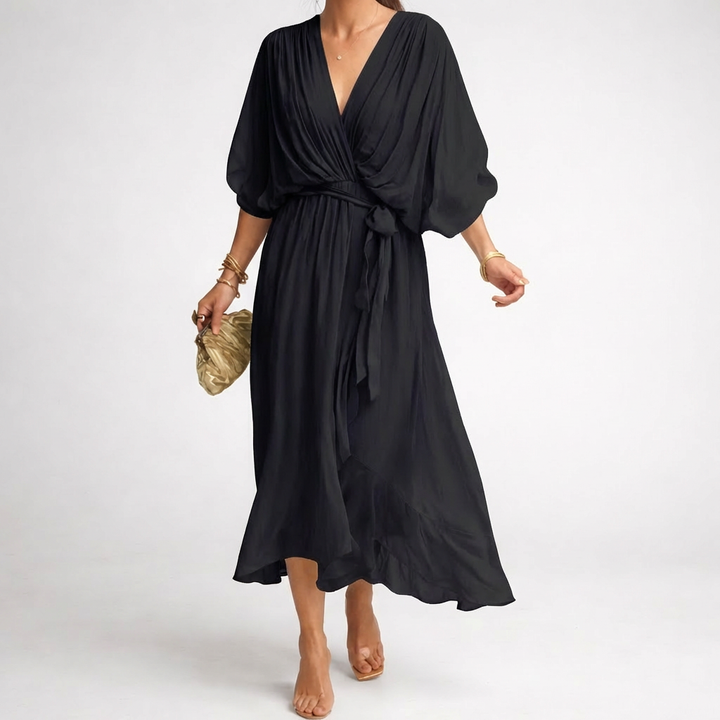 Abito Elegante a V per Donne