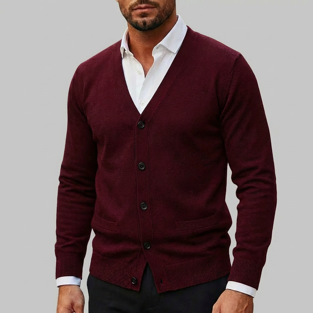Maglione Cardigan Tricot per Uomo