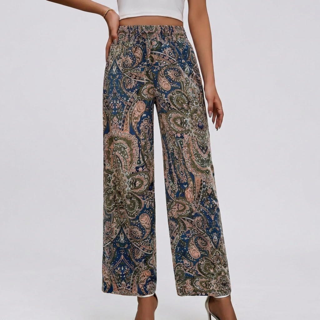 Pantaloni a Gamba Larga Bohemien per Donne