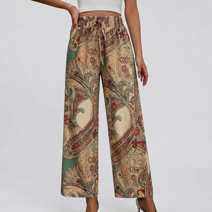 Pantaloni a Gamba Larga Bohemien per Donne