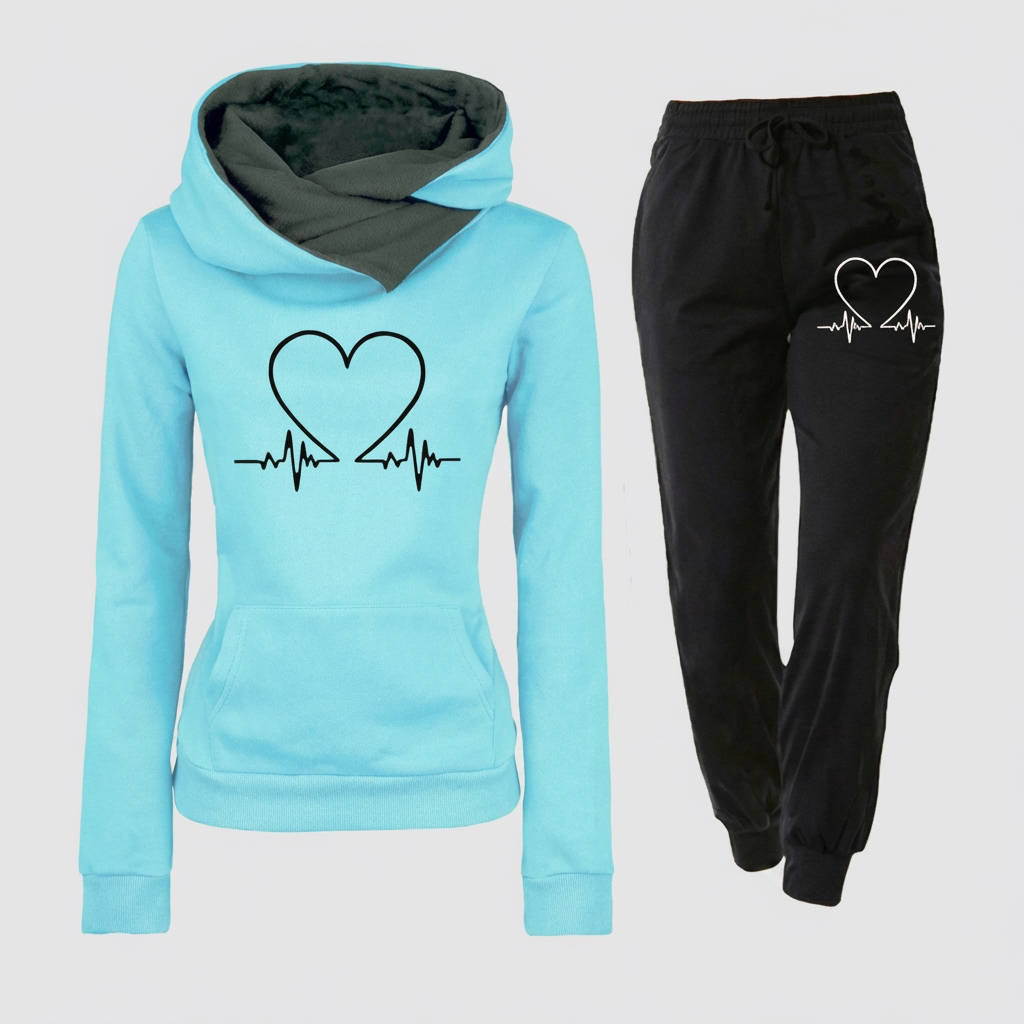 Set di Jogging Donna in Due Pezzi