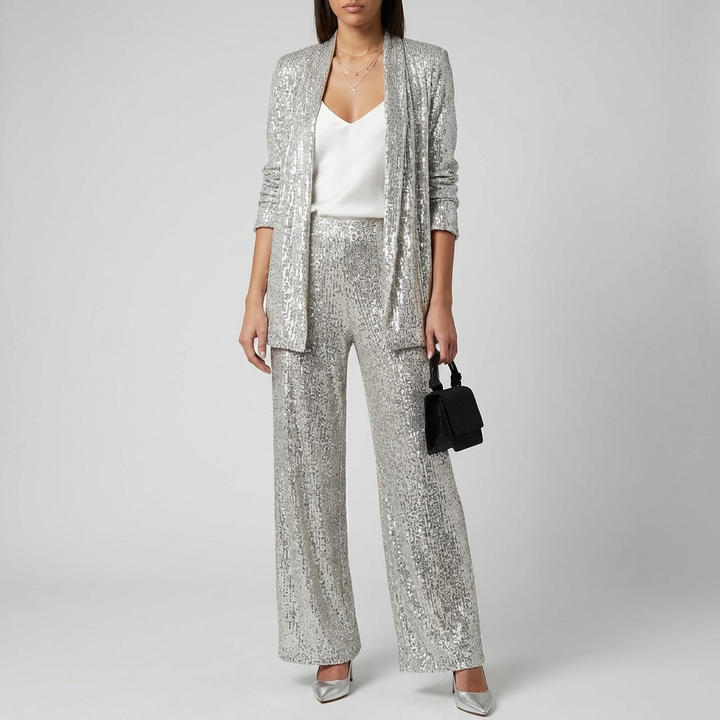 Set di Paillettes a Due Pezzi per Donne