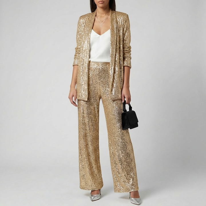 Set di Paillettes a Due Pezzi per Donne