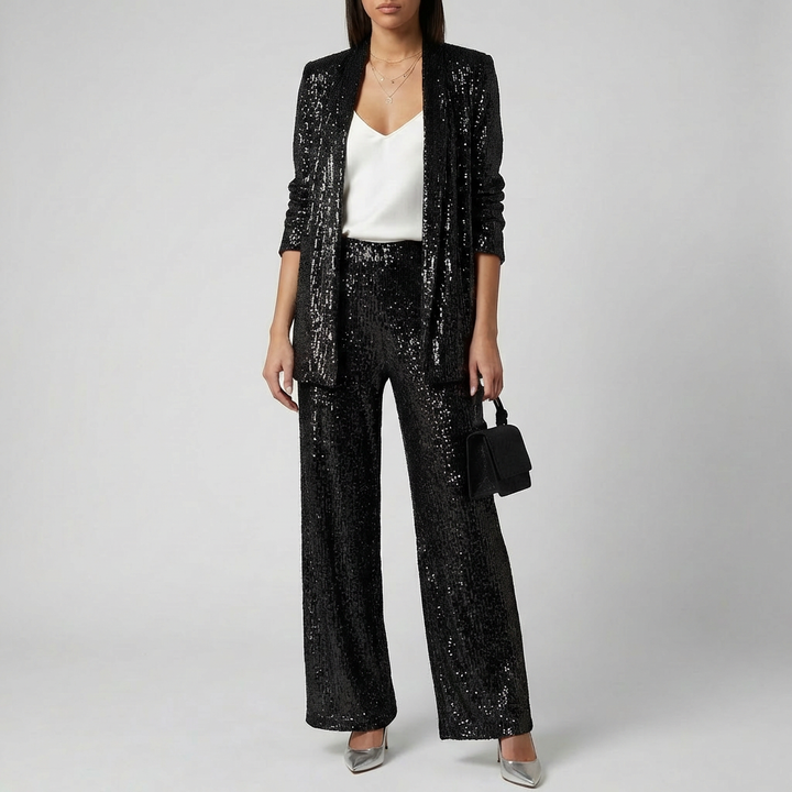 Set di Paillettes a Due Pezzi per Donne