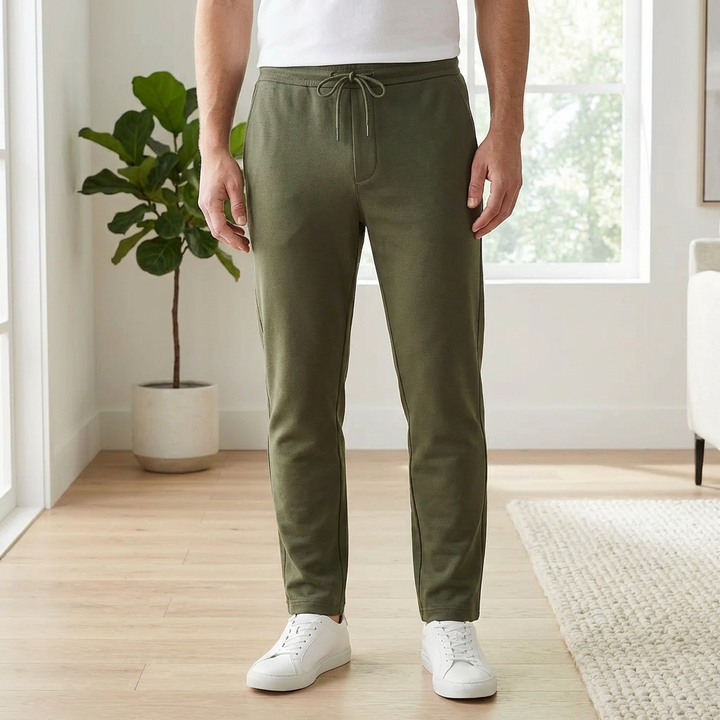 Pantaloni Stretch a Taglio Dritto per Uomini