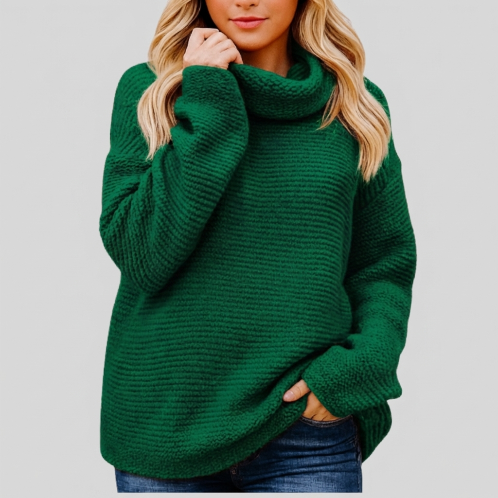Maglione Collo Alto Tricot Luxe per Donne