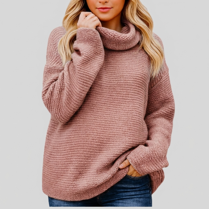 Maglione Collo Alto Tricot Luxe per Donne