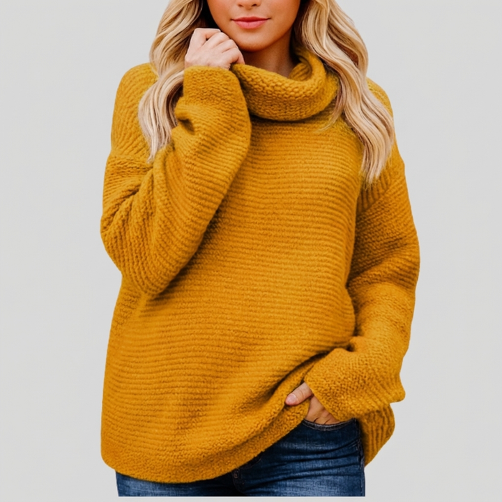 Maglione Collo Alto Tricot Luxe per Donne