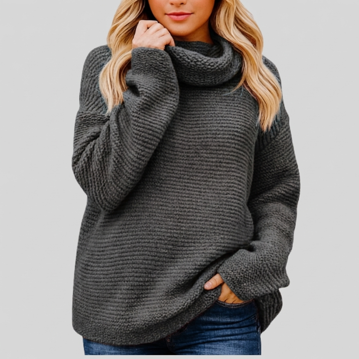 Maglione Collo Alto Tricot Luxe per Donne